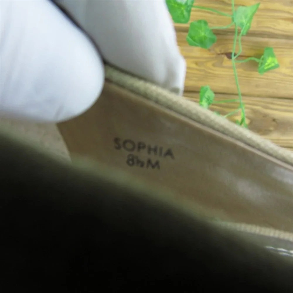 Tahari Sophia‎ Women Platform Heel Shoes Brown Fabric Size 8.5 Medium